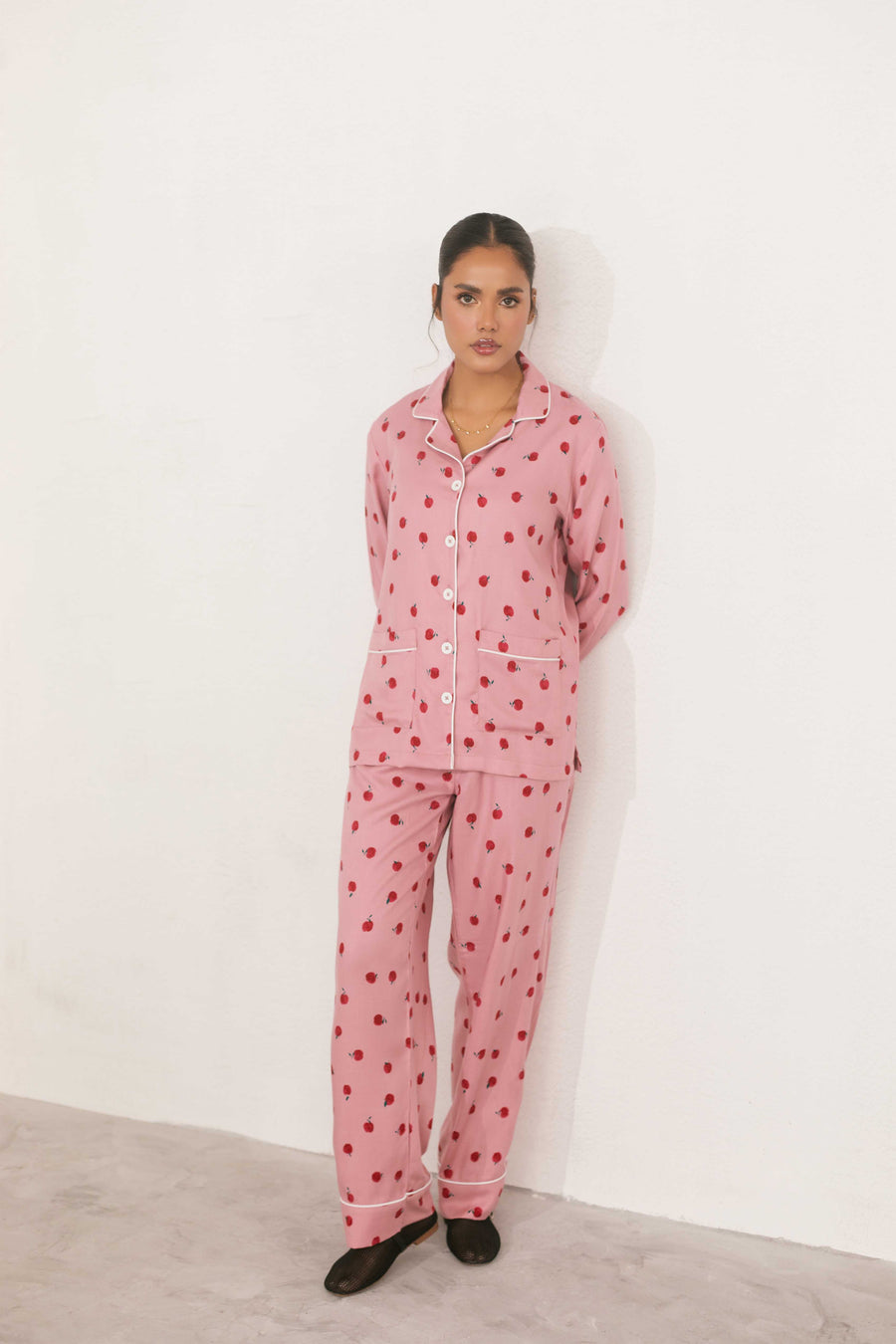 Cherry Print Nightsuit