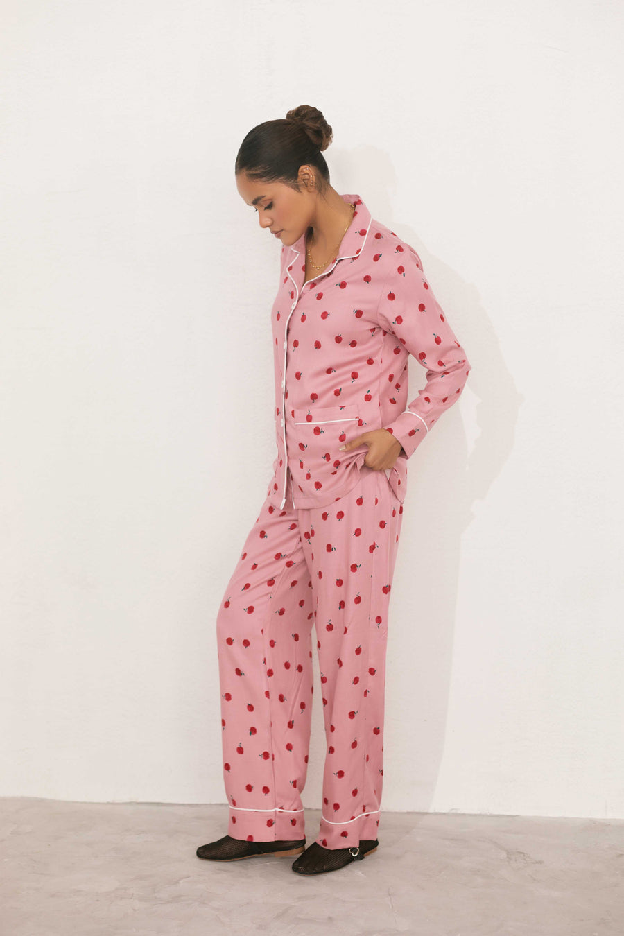 Cherry Print Nightsuit