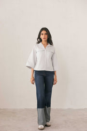 Light Blue Striped Shirt