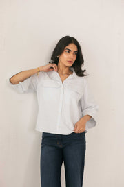 Light Blue Striped Shirt