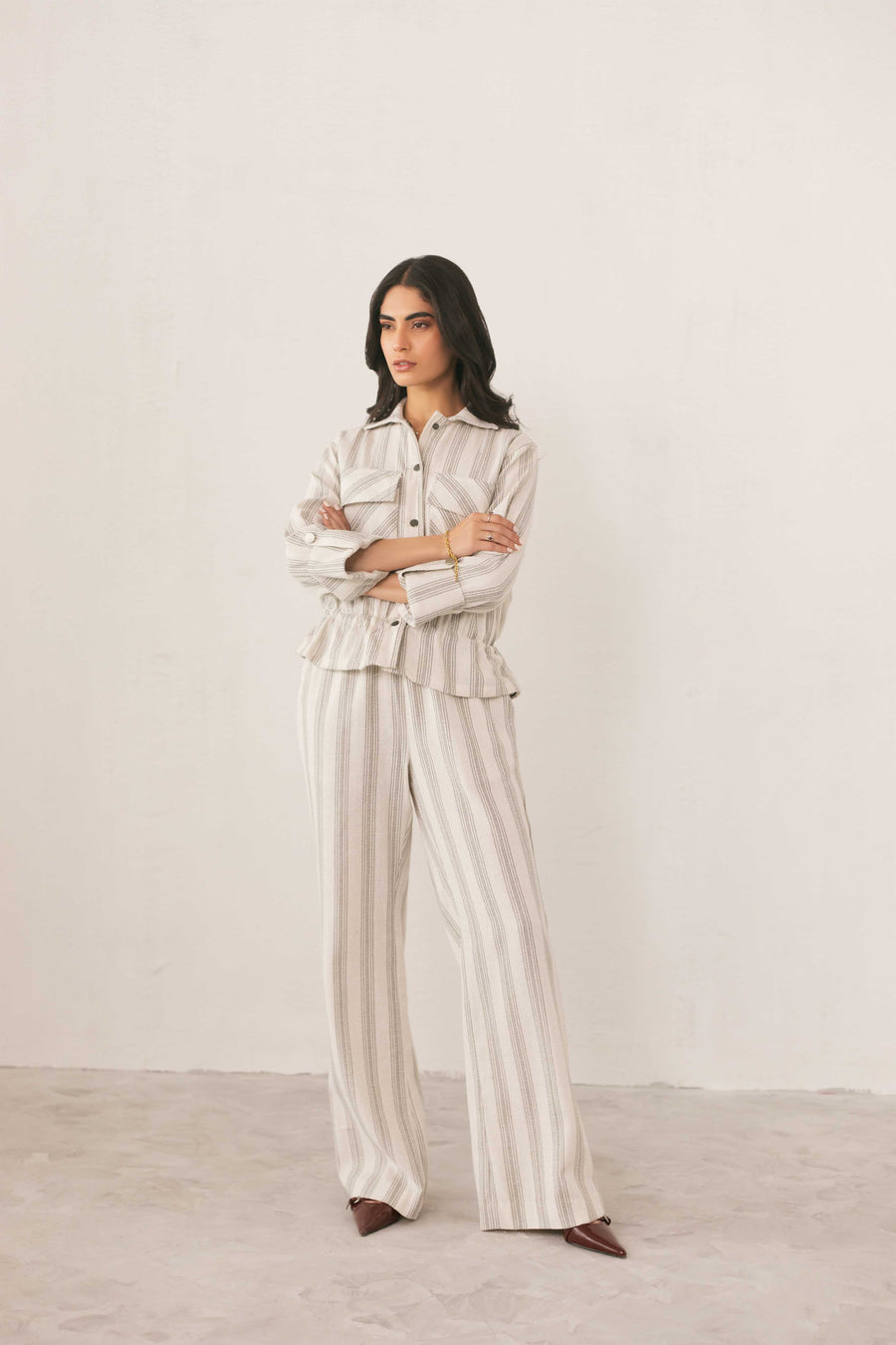 Soft Stripe Trouser