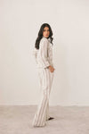 Striped Button Top