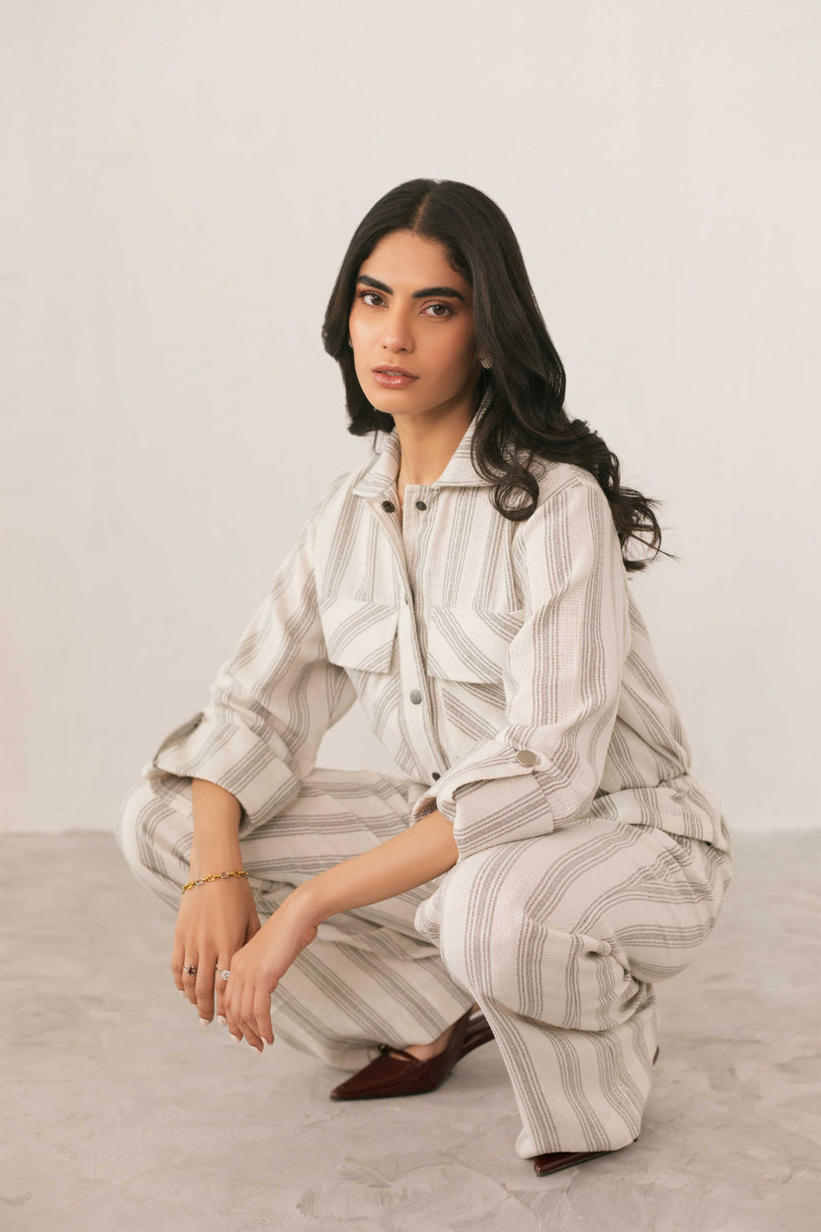 Soft Stripe Trouser