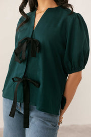Ribbon Tie Blouse