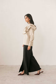 Black Split Hem Trouser