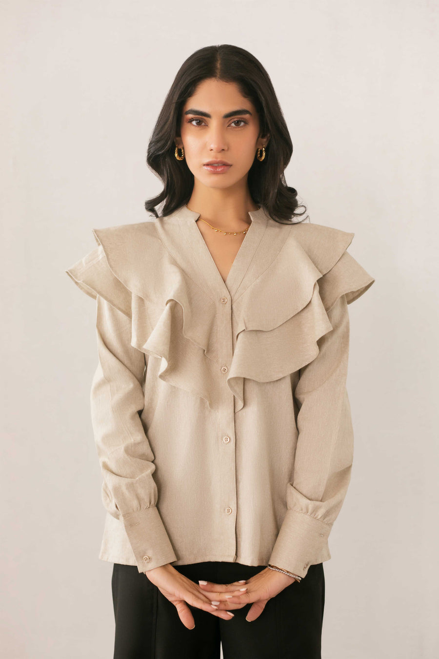 Tiered Ruffle Blouse