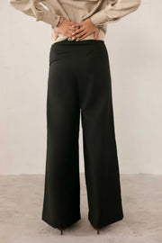 Black Split Hem Trouser