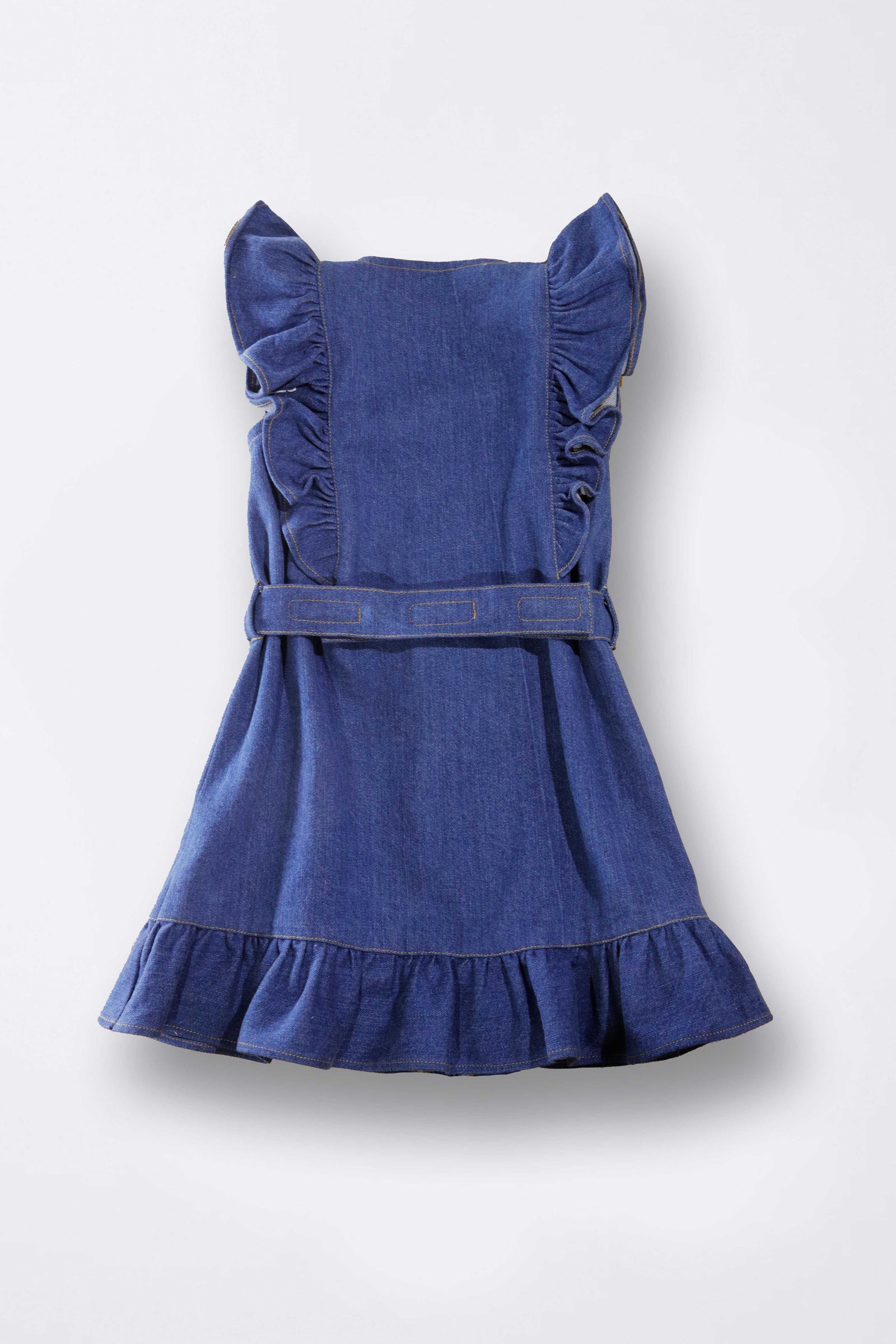Frill Denim Dress