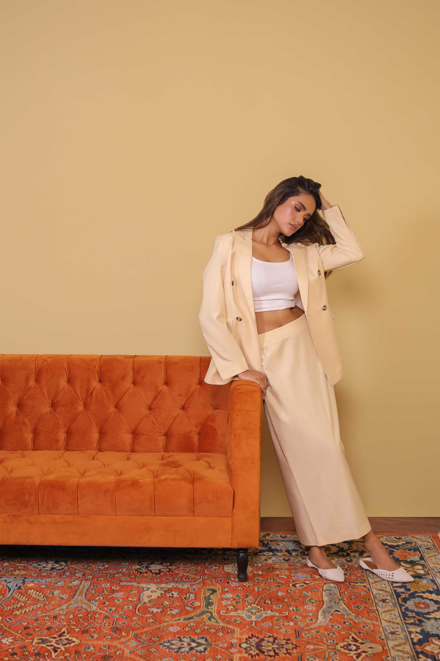 Cream Skirt
