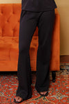 Black Knit Relaxed Pants
