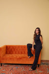 Black Knit Relaxed Pants