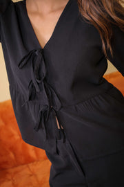 Black Tie Up Top