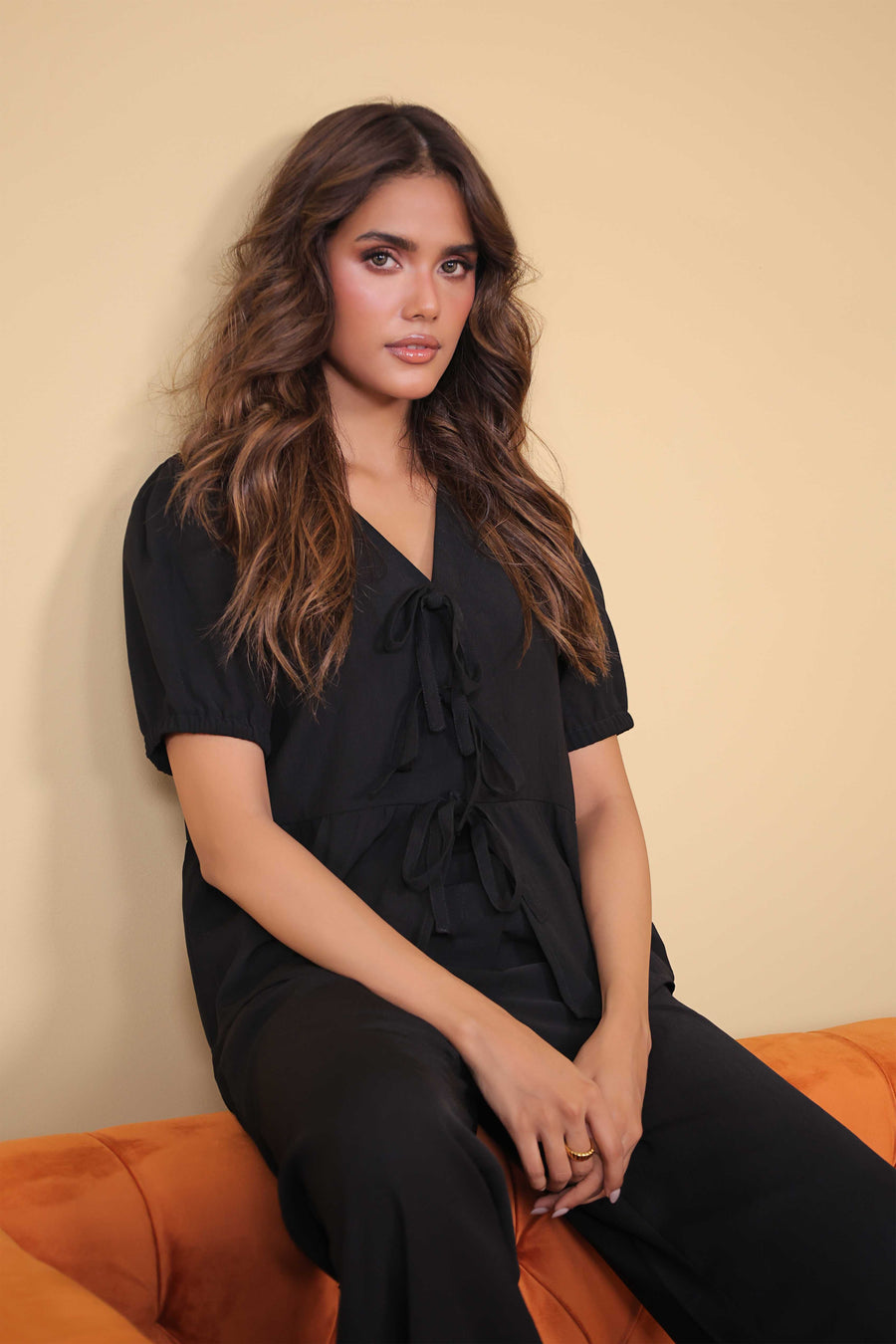 Black Tie Up Top