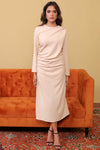 Sand Drape Midi Dress