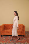 Sand Drape Midi Dress