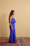 Electric Sapphire Pleated Jumpsuit