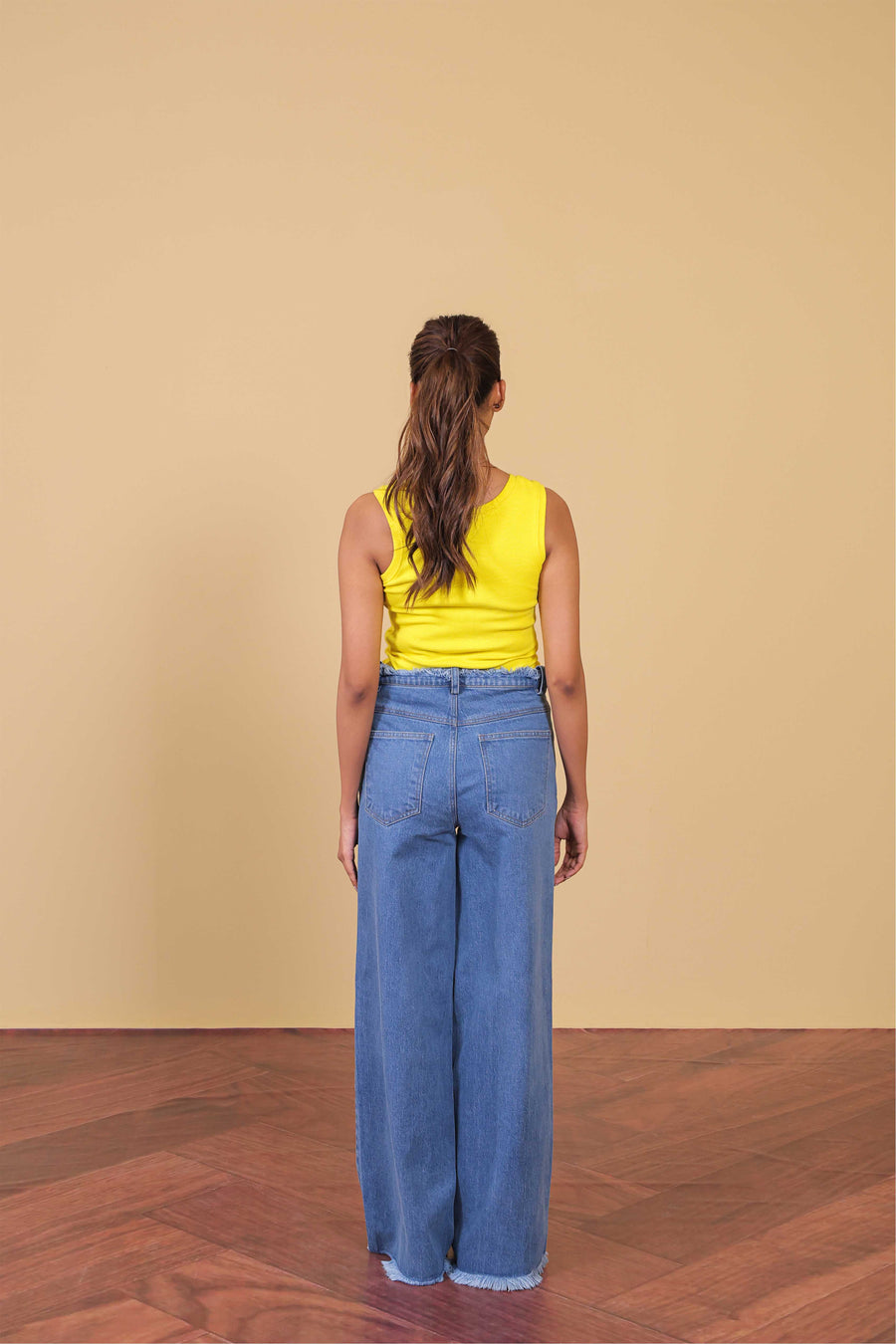 Distressed Waist Jeans