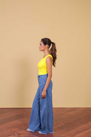 Distressed Waist Jeans