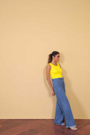 Distressed Waist Jeans