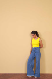 Distressed Waist Jeans