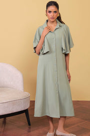 Cape Sleeve Dress