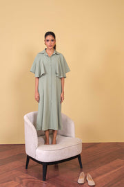 Cape Sleeve Dress