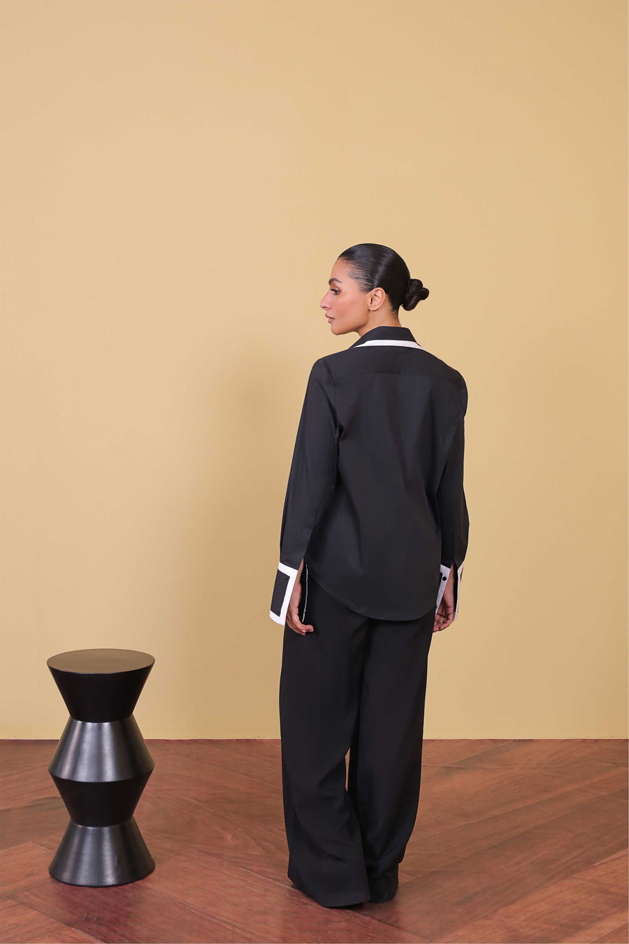 Contrast Cuff Poplin Shirt
