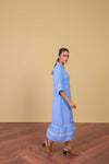 Sky Lace Midi Dress