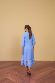 Sky Lace Midi Dress