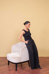 Black Pleated Trouser