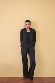 Black Pleated Trouser