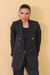 Black Double Breasted Blazer
