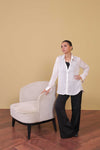 Sheer Button Down Shirt