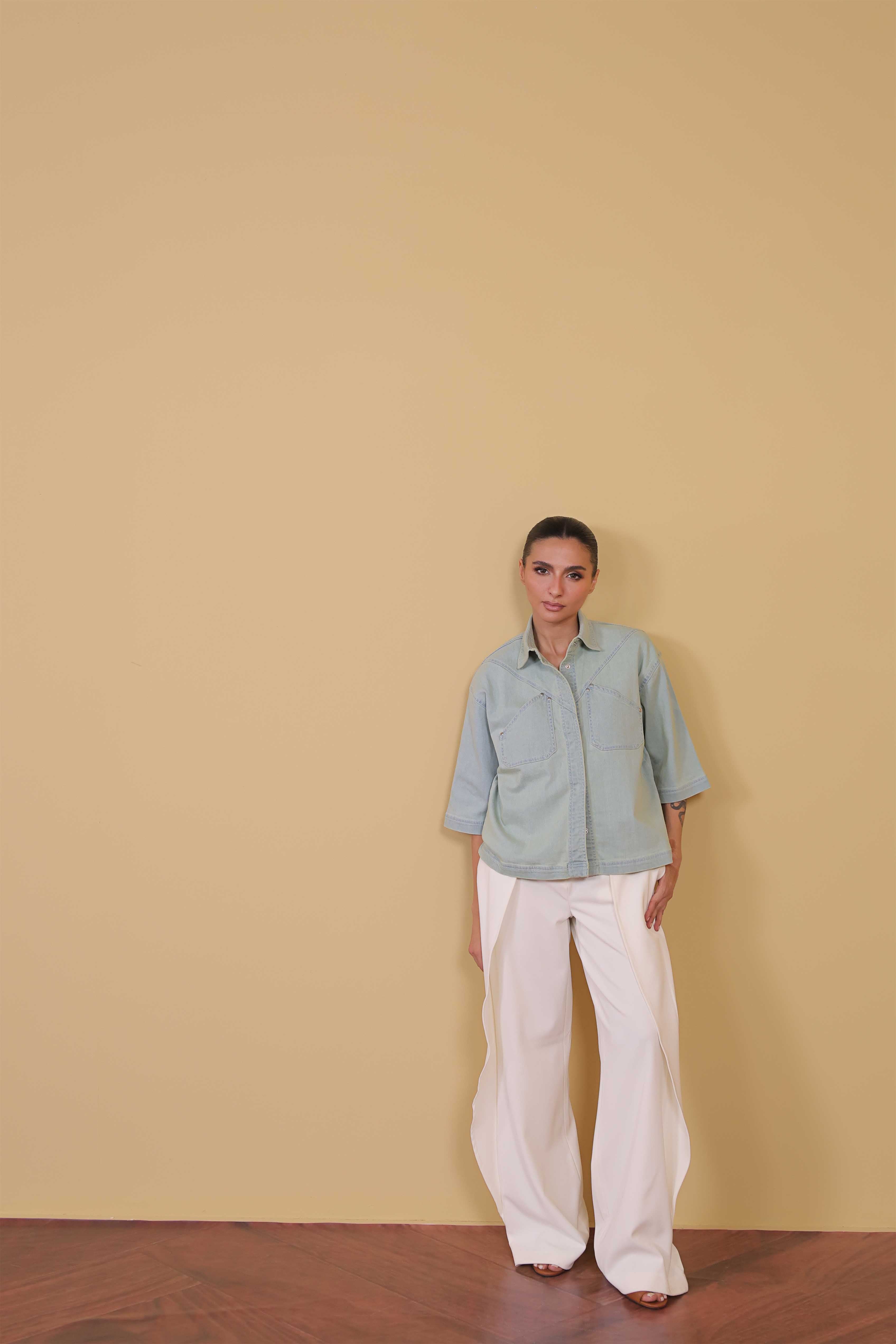 Light Wash Denim Overshirt