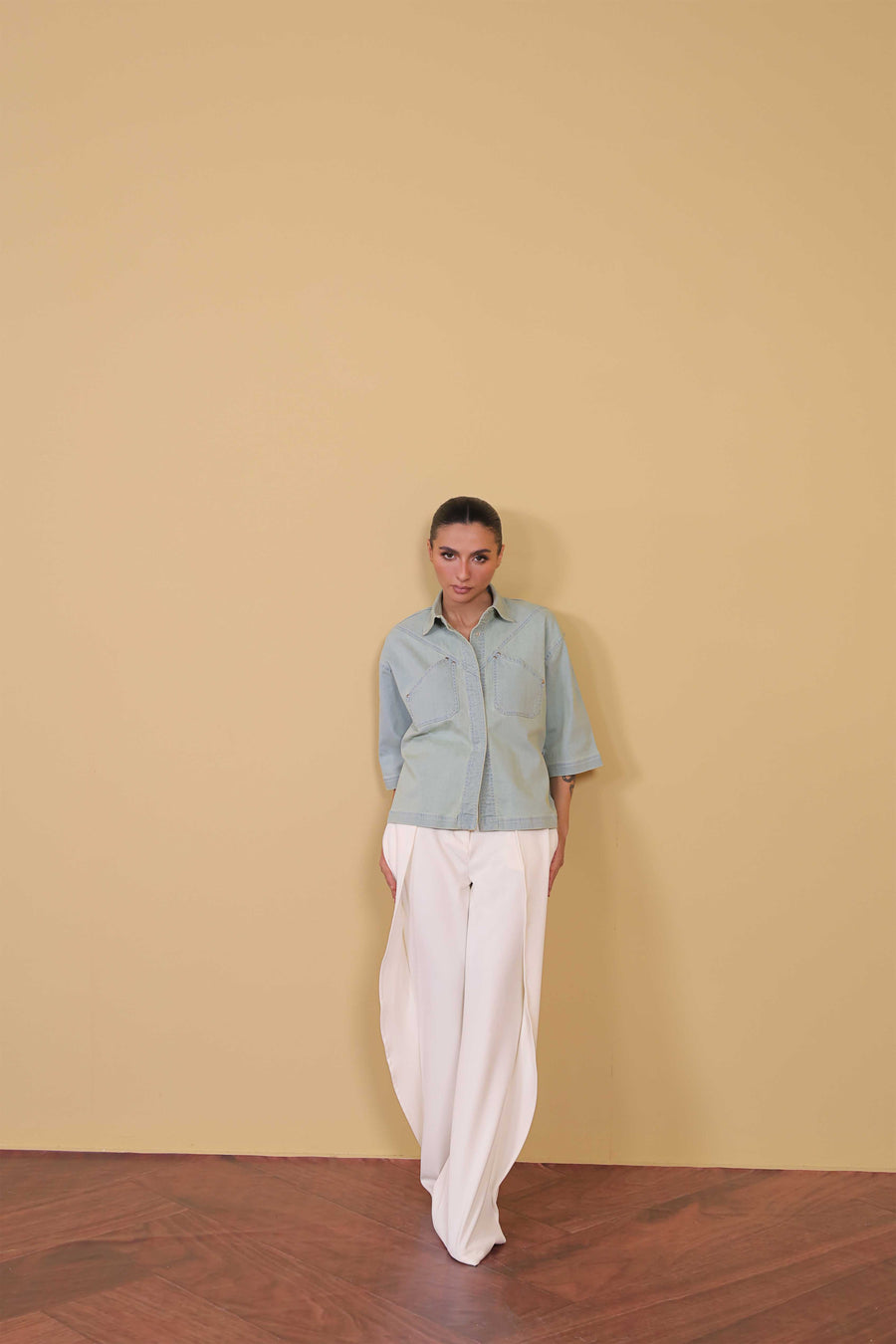 Light Wash Denim Overshirt