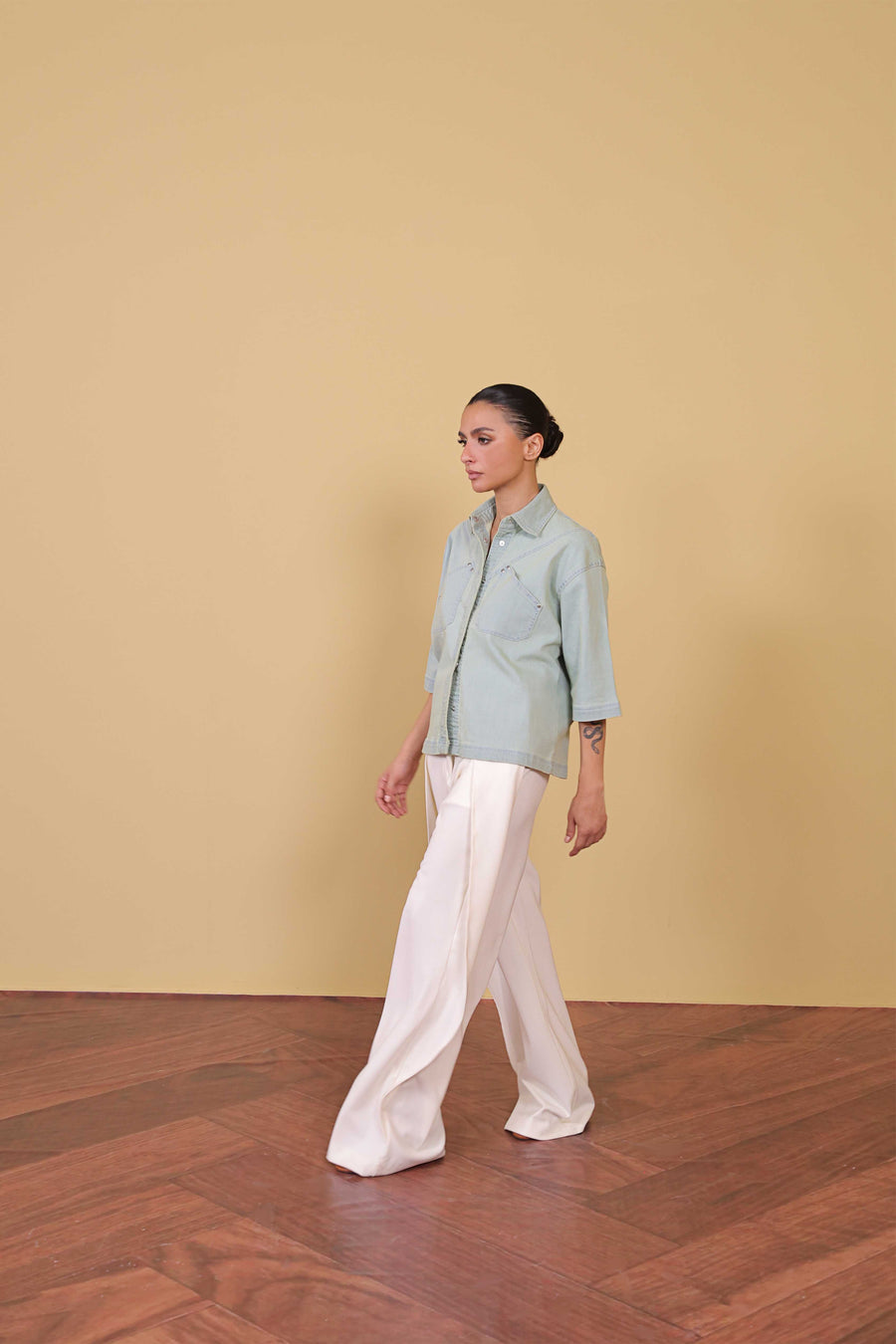 Light Wash Denim Overshirt