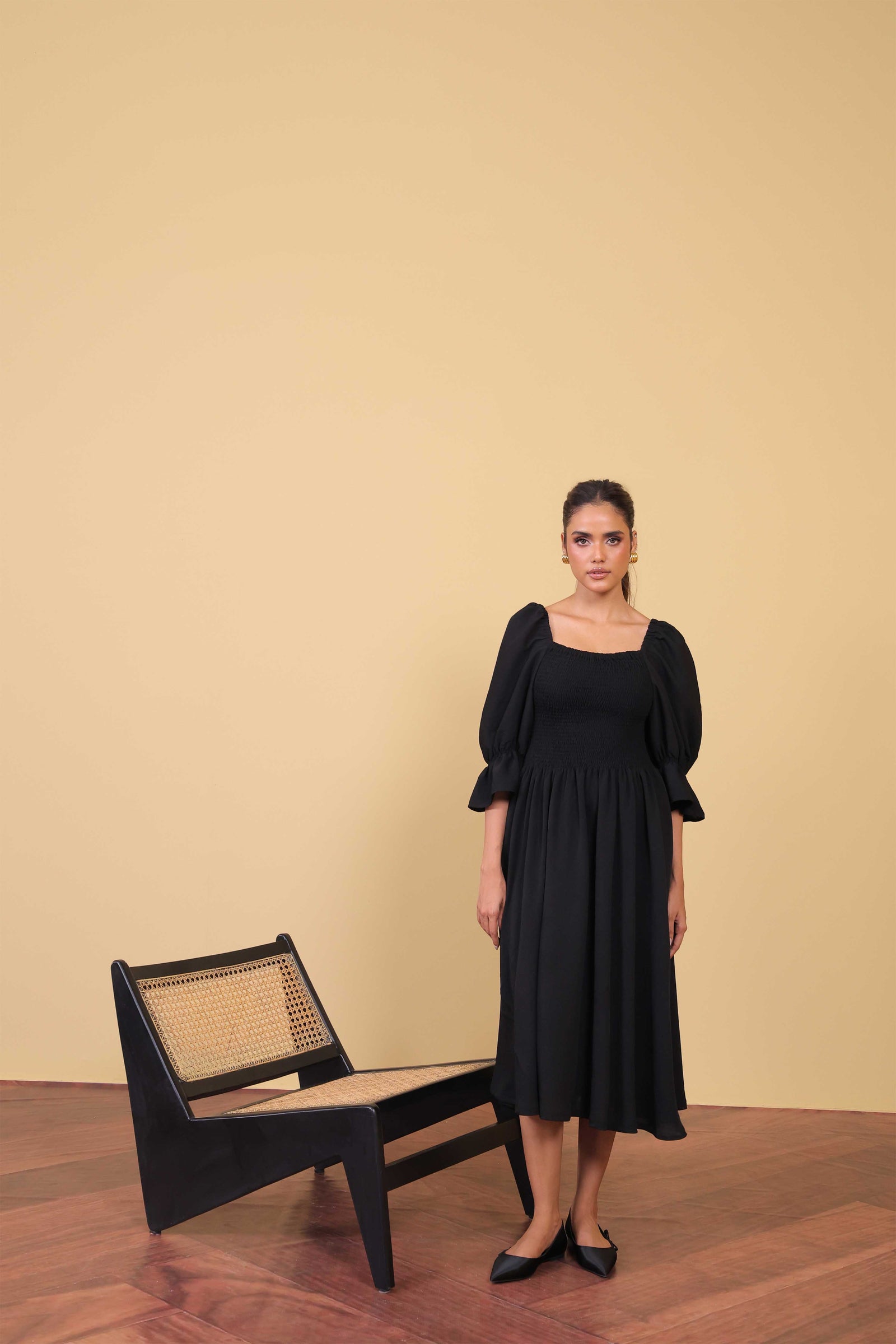 Black Smock Dress