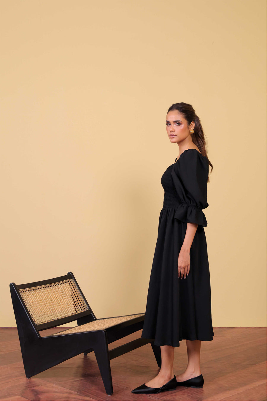 Black Smock Dress