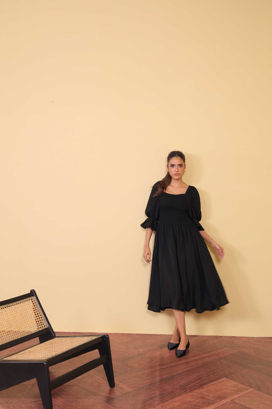 Black Smock Dress