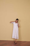 White Broiderie Shirt Dress