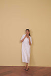 White Broiderie Shirt Dress
