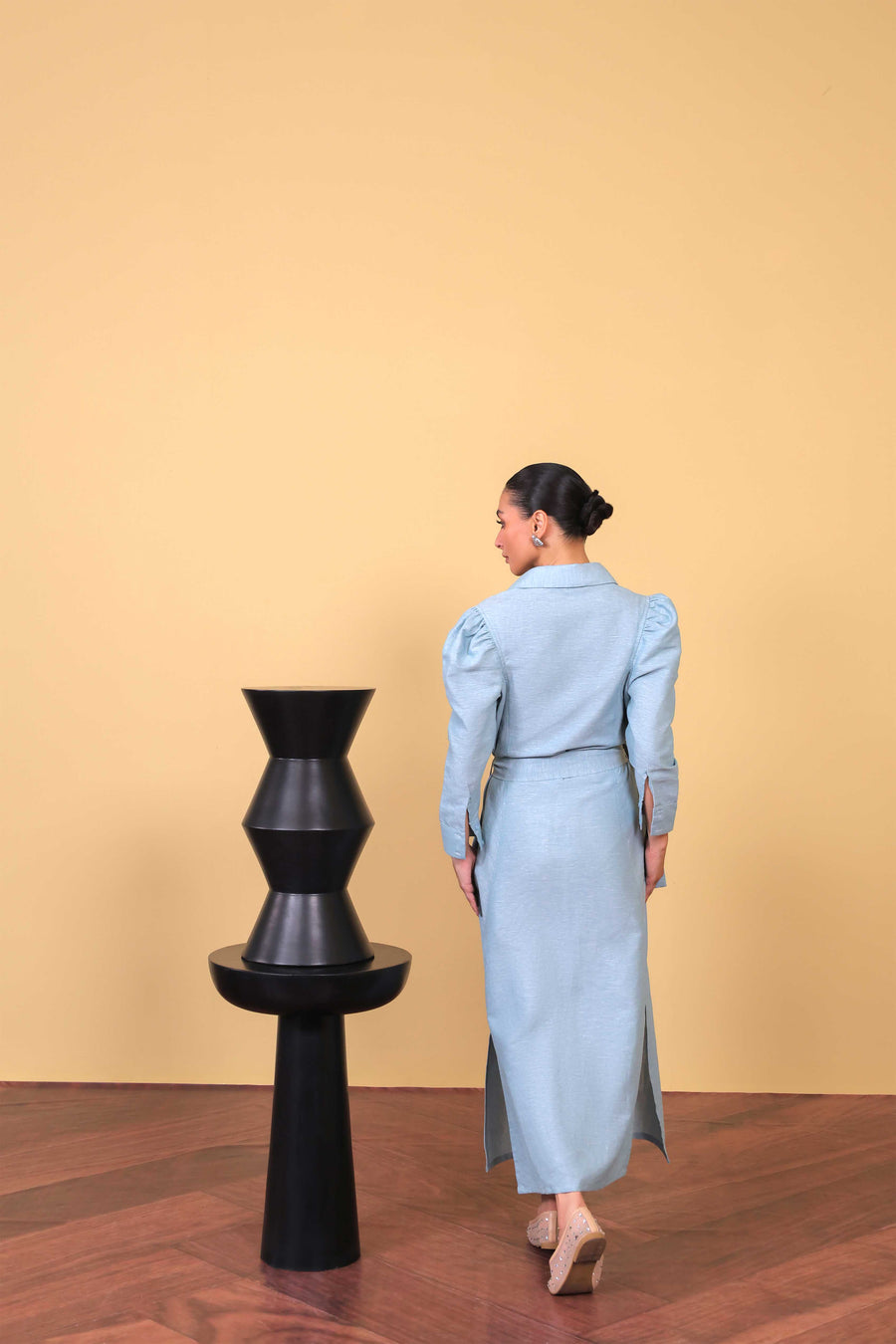 Skyline Belted Shirt Dress
