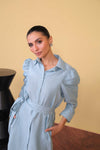Skyline Belted Shirt Dress