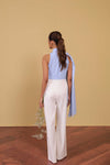Azure Cape Sleeve Jumpsuit