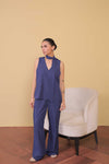 Midnight Scarf Neck Top