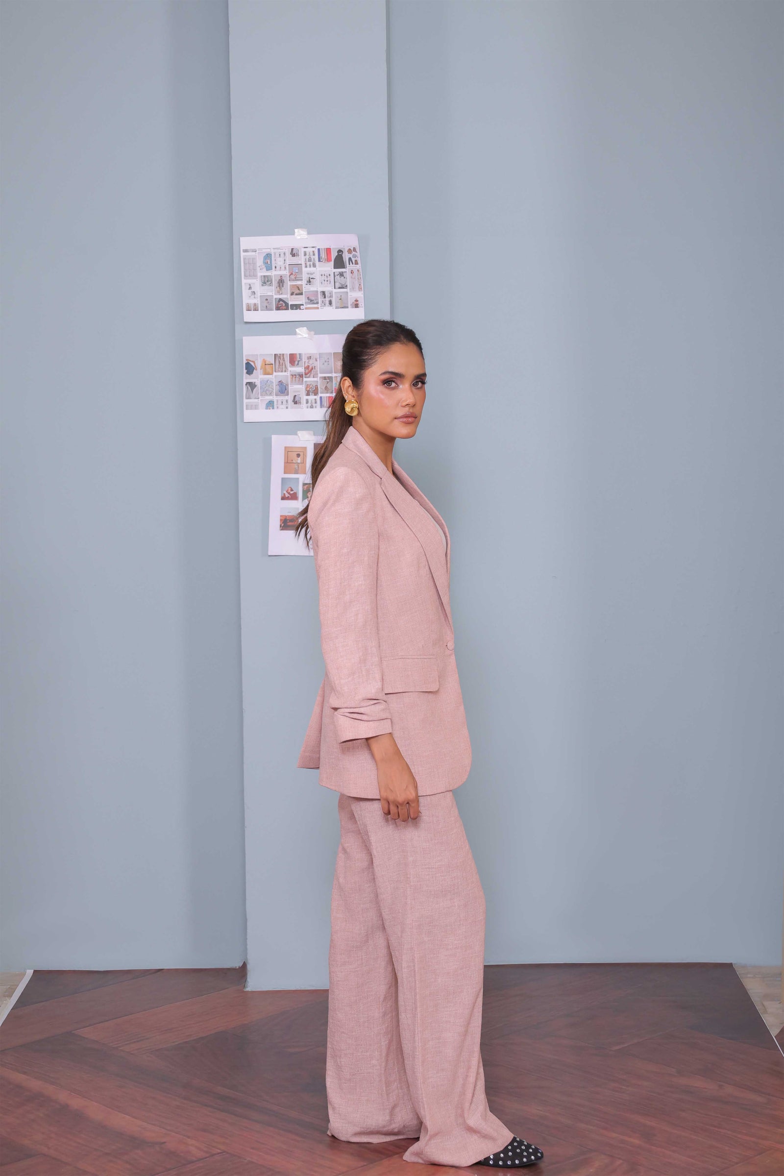 Blush Sand Drawstring Trousers