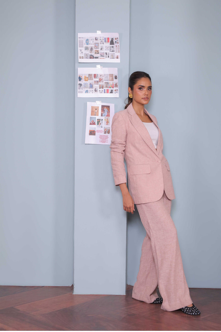 Blush Sand Drawstring Trousers