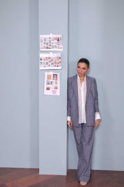 Slate Pinstripe Pants