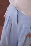 Powder Blue Wide Leg Trousers