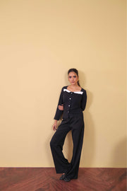 Monochrome Knit Top